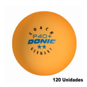 Pelotas DONIC Coach P40+ 2* Cell-Free naranja (120u en bolsa)